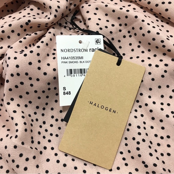 Halogen Pink Smoke Dot Print Blouse - Picture 6 of 7